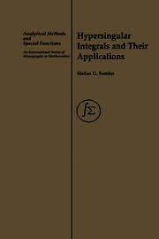 Hypersingular Integrals and Their Applications book cover