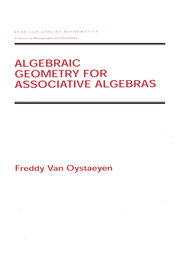 Algebraic Geometry for Associative Algebras book cover