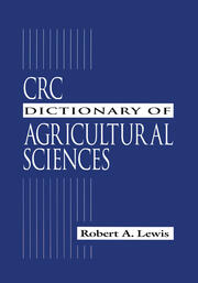 CRC Dictionary of Agricultural Sciences book cover