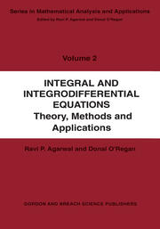 Integral and Integrodifferential Equations book cover
