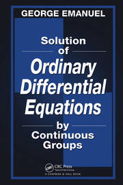 Solution of Ordinary Differential Equations by Continuous Groups book cover