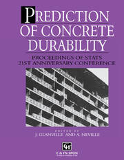 Prediction of Concrete Durability: Proceedings of STATS 21st anniversary conference book cover