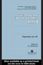 Contemporary Ergonomics book cover