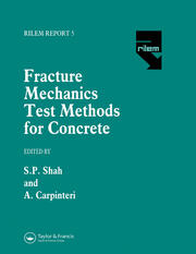 Fracture Mechanics Test Methods For Concrete book cover