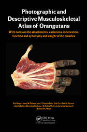 Photographic and Descriptive Musculoskeletal Atlas of Orangutans: with notes on the attachments, variations, innervations, function and synonymy and weight of the muscles book cover
