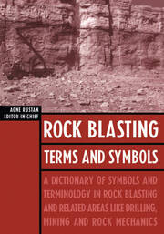 Rock Blasting Terms and Symbols: A Dictionary of Symbols and Terms in Rock Blasting and Related Areas like Drilling, Mining and Rock Mechanics book cover