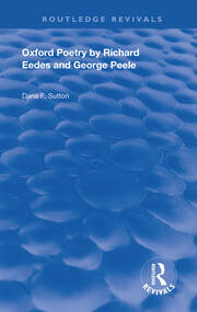 Oxford Poetry by Richard Eedes and George Peele book cover