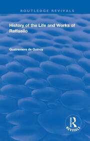 History of the Life and Works of Raffaello book cover