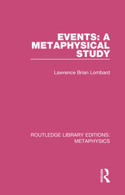 Events: A Metaphysical Study book cover