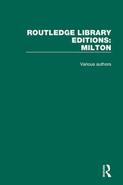 Routledge Library Editions: Milton book cover