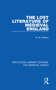 The Lost Literature of Medieval England book cover