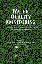 Water Quality Monitoring: A Practical Guide to the Design and Implementation of Freshwater Quality Studies and Monitoring Programmes book cover