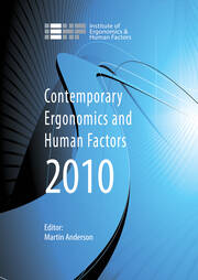 Contemporary Ergonomics and Human Factors 2010: Proceedings of the International Conference on Contemporary Ergonomics and Human Factors 2010,  Keele, UK book cover