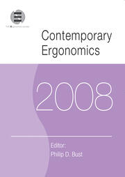 Contemporary Ergonomics 2008: Proceedings of the International Conference on Contemporary Ergonomics (CE2008), 1-3 April 2008, Nottingham, UK book cover