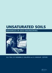 Unsaturated Soils. Advances in Geo-Engineering: Proceedings of the 1st European Conference, E-UNSAT 2008, Durham, United Kingdom, 2-4 July 2008 book cover