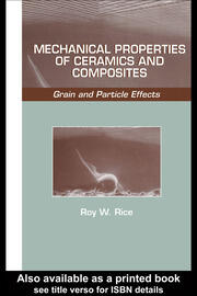 Mechanical Properties of Ceramics and Composites: Grain And Particle Effects book cover
