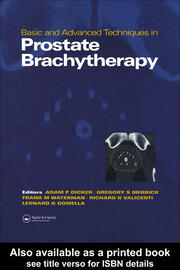 Basic and Advanced Techniques in Prostate Brachytherapy book cover