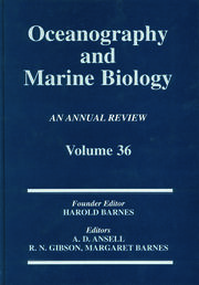 Oceanography And Marine Biology: An Annual Review: Volume 36 book cover