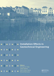Installation Effects in Geotechnical Engineering book cover