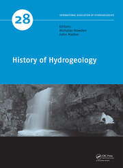 History of Hydrogeology book cover