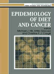 Epidemiology Of Diet And Cancer book cover