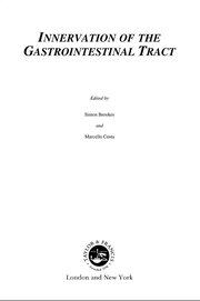 Innervation of the Gastrointestinal Tract book cover