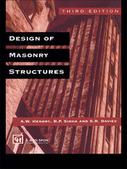 Design of Masonry Structures book cover