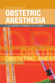 Handbook of Obstetric Anesthesia book cover