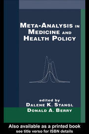 Meta-Analysis in Medicine and Health Policy book cover
