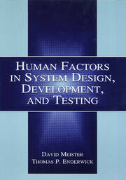 Human Factors in System Design, Development, and Testing book cover