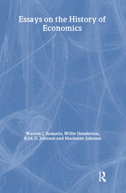Essays in the History of Economics book cover