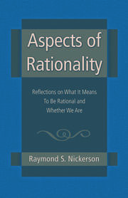 Aspects of Rationality: Reflections on What It Means To Be Rational and Whether We Are book cover