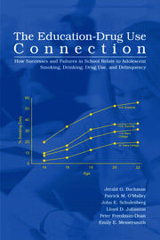 The Education-Drug Use Connection: How Successes and Failures in School Relate to Adolescent Smoking, Drinking, Drug Use, and Delinquency book cover