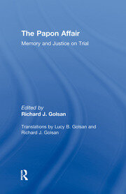 The Papon Affair: Memory and Justice on Trial book cover
