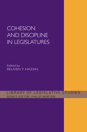 Cohesion and Discipline in Legislatures book cover