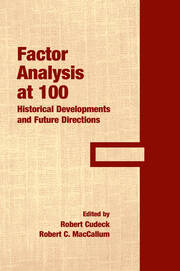 Factor Analysis at 100: Historical Developments and Future Directions book cover
