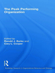 The Peak Performing Organization book cover