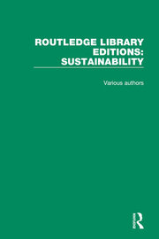 Routledge Library Editions: Sustainability book cover