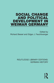 Social Change and Political Development in Weimar Germany book cover