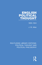 English Political Thought: 1603-1644 book cover