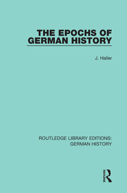 The Epochs of German History book cover
