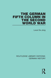 The German Fifth Column in the Second World War book cover