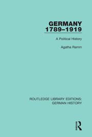 Germany 1789-1919: A Political History book cover
