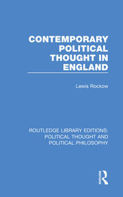 Contemporary Political Thought in England book cover