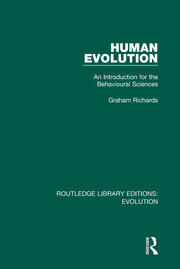 Human Evolution: An Introduction for the Behavioural Sciences book cover