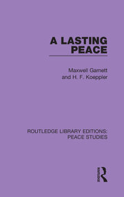 A Lasting Peace book cover
