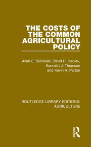 The Costs of the Common Agricultural Policy book cover