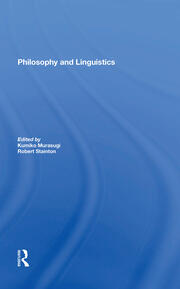 Philosophy And Linguistics book cover