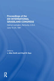 Proceedings Of The Xiv International Grassland Congress book cover