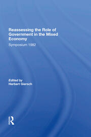 Reassessing/ Avail.hc.only! The Mixed Economy book cover